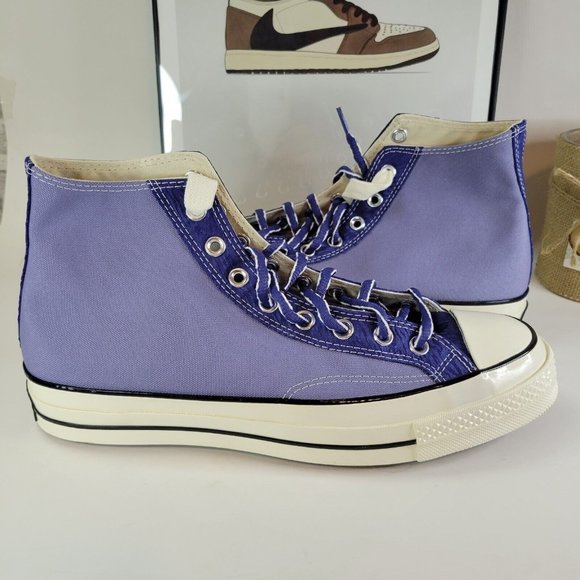 Converse Chuck 70 Hi Slate Lilac/DK Purple Dust A03758C Men's Size 10 Sneaker - Picture 1 of 4